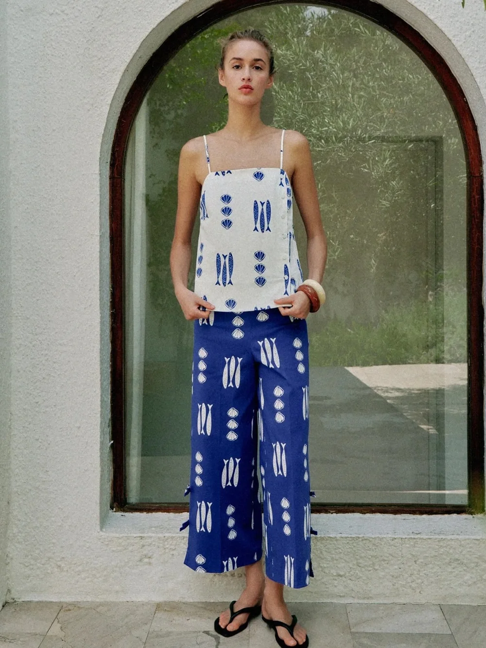 Zara PRINTED TIE CULOTTES_10